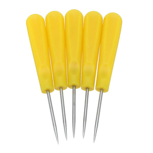 5pcs Plastic Handle Awl Leather Sewing Awl Speedy Hand Stitcher Leather Tool