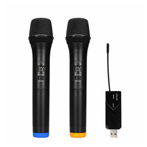 BAOBAOMI WM-1/WM-2 Wireless Handheld Microphone Set with 2 Mic 1 Receiver for studio karaoke