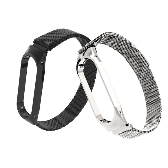 Bakeey Anti-lost Watch Band Milanese Magnetic Stainless Steel Watch Strap for Xiaomi Mi band3