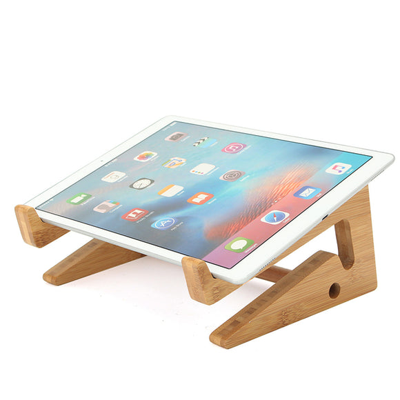 Multifunctional Wooden Detachable Desktop Stand Holder for Macbook Laptop Tablet Phone Keyboard