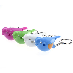 Outdooors Mini Smart Anti Lost Alarm Bird Keychain Whistle With LED light