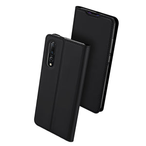 DUX DUCIS Flip Shockproof PU Leather Card Slot Full Body Cover Protective Case for Xiaomi Mi9 / Xiaomi Mi 9 Transparent Edition