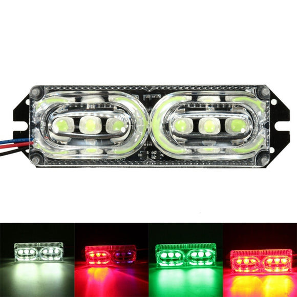 12V 6LEDs Motorcycle Warning Brake Tail Light Stop Strobe Flashing Emergency Lamp