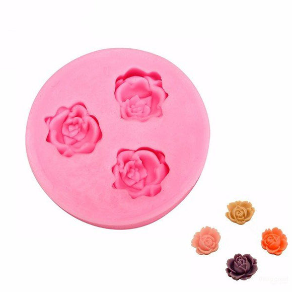 Rose Silicone Fondant Mold Cake Decorating Mould Gum Paste Sugarpaste Mold FDA LFGB