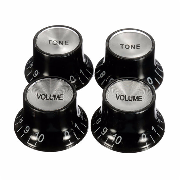 2 Volume & 2 Tone Speed Guitar Knobs Control Buttons Replacement Parts