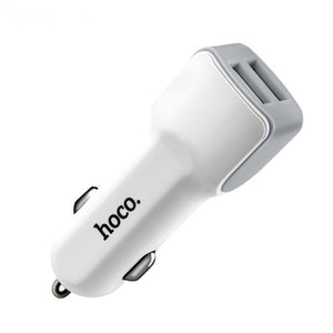 HOCO Universal Dual Output USB 5V2.4A Fast USB Car Charger Adapter for Iphone X 8 7 Plus