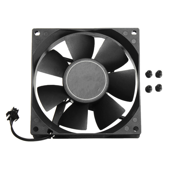 9CM 12V 2.5 PIN Computer PC Cooling Fan CPU Cooler Radiator Two Ball Bearing 4400RPM