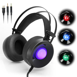 COMBATERWING M170 3.5mm Stereo HIFI Over Ear Gaming Headphone Headset With Mic