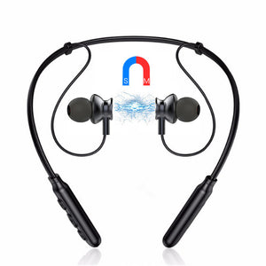 BINAI B22S Wireless bluetooth Earphone Magnetic Noise Cancelling Stereo Neckband Headphone with Mic