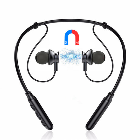 BINAI B22S Wireless bluetooth Earphone Magnetic Noise Cancelling Stereo Neckband Headphone with Mic