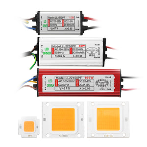 10W 20W 30W 50W 100W LED Plant Grow Light Chip DIY with AC90-240V Driver Power Supply