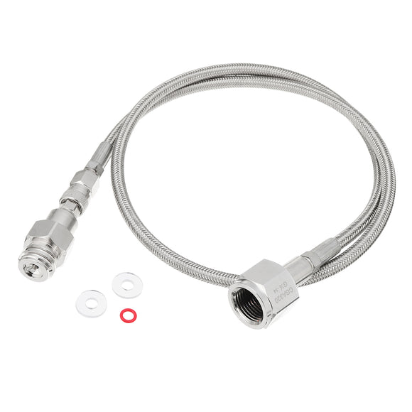 36 Inch CO2 SodaStream Soda Club To External CGA320 Tank Direct Adapter And Hose Kit