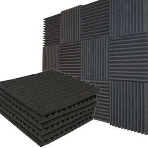 Studio Acoustic Soundproof Foam Panel Tile Sound Absorption Proofing Treatment Wedge 30x30