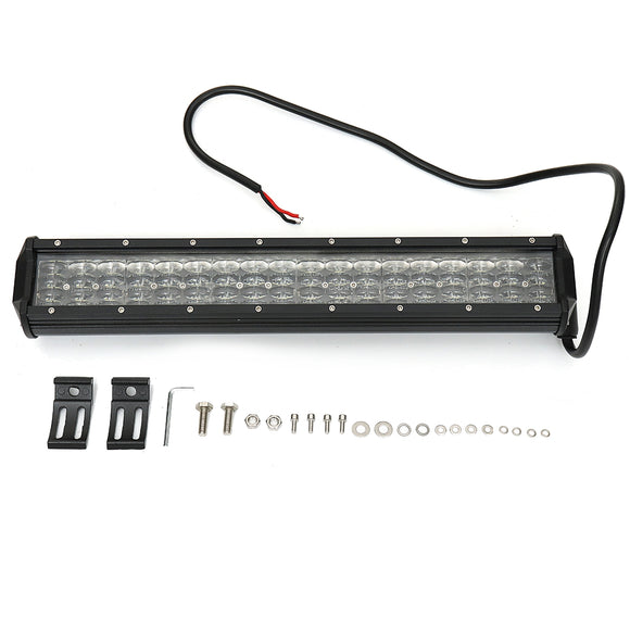 17inch 228W LED Work Light Bar 4-Row Combo Flood Spot Fog Beam Driving Lamp