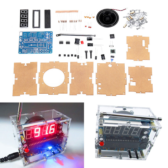 TEA5767 DC 4.5V-5.5V DIY Mini Digital FM Radio 87MHZ-108MHZ 2W 8ohm Speaker Electronics Kit