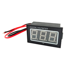 0.36inch LED Digital Waterproof Voltmeter DC 0-30V Panel Amp Volt Display Two Line Volt Meter for Electric Battery Car Modified