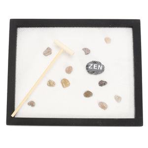 Yoga Meditation Zen Garden Japanese Rock Gardens Kits Feng Shui Decor Sand Table Top Rake