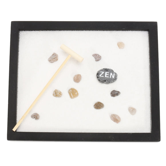 Yoga Meditation Zen Garden Japanese Rock Gardens Kits Feng Shui Decor Sand Table Top Rake