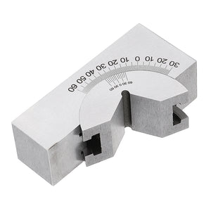 Machifit Adjustable Angle Gauge V-block Angle Grinder KP25 0-60 Degree Precision Angle Plate Block for Measuring Tools