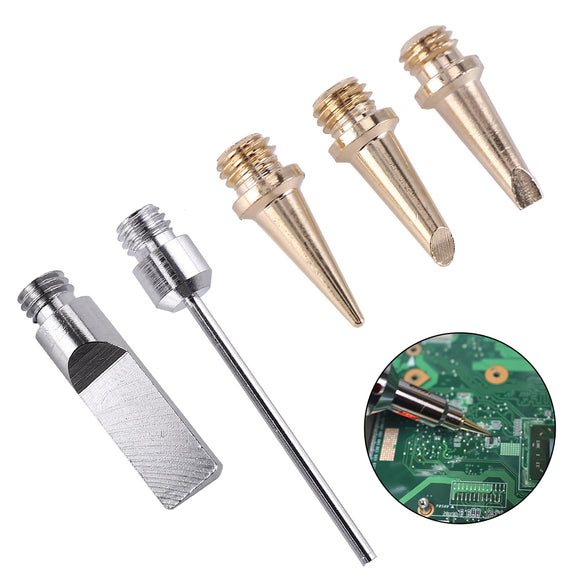 5pcs Self-Ignition Gas Soldering Iron Cordless Welding Kit Torch Ignition Butane Soldering Iron Tips