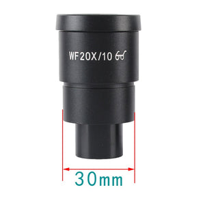 KOPPACE 1pcs High Eyespots Wide-Field Eyepiece WF 20X/10 Stereo Microscope Eyepiece Mount Interface 30mm