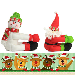 Christmas Bottle Decorations Props Doll Snowman Old Man Toys For Kids Chilldren Gift