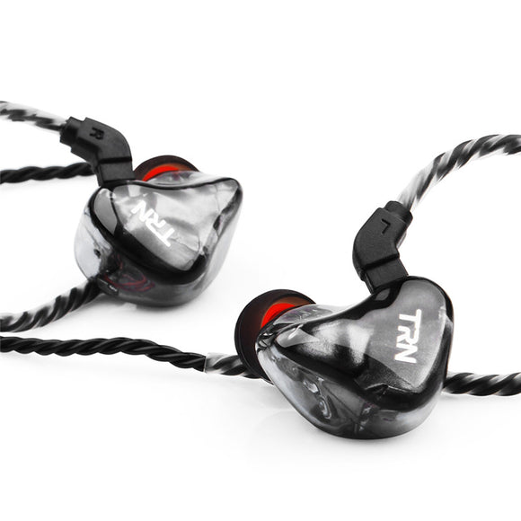 TRN X6 Hi-Fi 6 Drivers Hybrid Earphone Balanced Armature Driver Dual Dynamic Stereo Wired Headphone