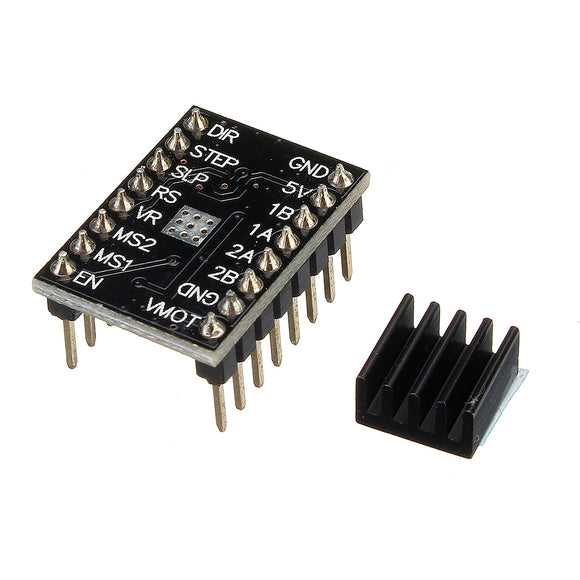 Makerbot Stepper Motor Driver Module 4-Layer with Cooling Fin+Black Heatsink for 3D Printer Extruder