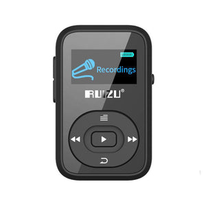 Ruizu X26 Clip Bluetooth 8GB Sport MP3 Music Player Voice Recorder FM Radio Support TF Card