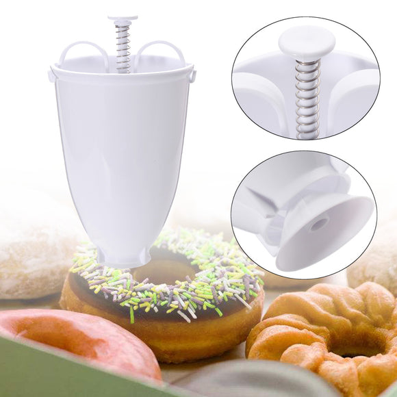 Donut Dough Doughnut Maker Machine Utensil Iced Cinnamon Plastic Doughnuts White