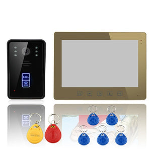 ENNIO SY1001A-MJID11 10 RFID Video Door Phone Intercom Doorbell Touch Button Remote Unlock Camera"