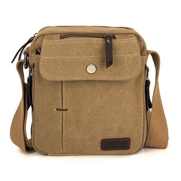 KAUKKO Men Women Canvas Shoulder Bag Outdoor Multifunctional Sports Packet