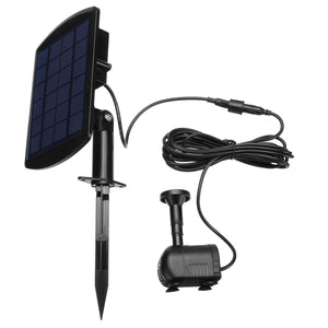 6V 1.8W Solar Panel Powered Water Fountain Pump For Pool Pond Garden Outdoor Submersible