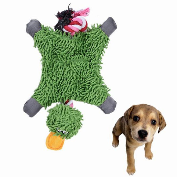 Pet Dog Knot Toy Cute Papa Duck Plush Chew Toy Durable Rope Toy Pet Supplies