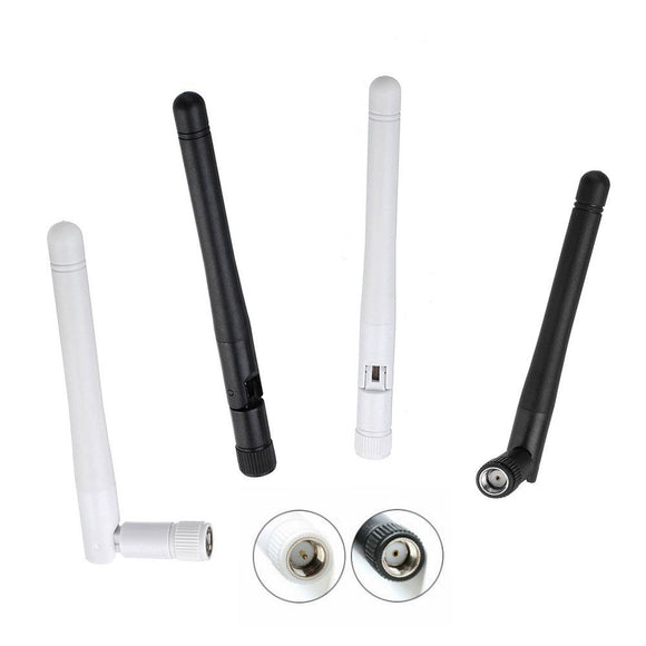 2.4GHz White/Black Inner Hole / Inner Needle Wireless WIFI Antenna SMA Antenna 2.4G Folding Glue Stick 3dBi for AP Router