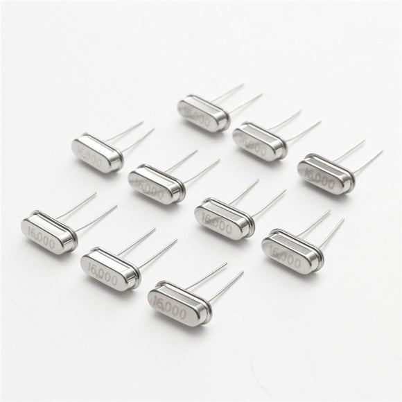 10Pcs HC-49S 16MHz 16 MHz 16M Hz 16.000M Mini Passive Resonator Quartz Crystal Oscillator