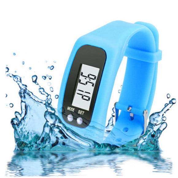 BIKIGHT Outdoor Electronics Sports Watche Digital Utility LED Pedometer Run Step Counter Watch Strap