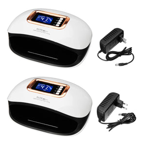 72W Auto-Sensor Professional 36 LEDs UV Nail Lamp Light Polish Gel Dryer Machine Two Hands