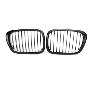 2Pcs Car Glossy Black Front Kidney Grilles For BMW E39 5-Series 525i 528i 530i 540i M5 1997-2003