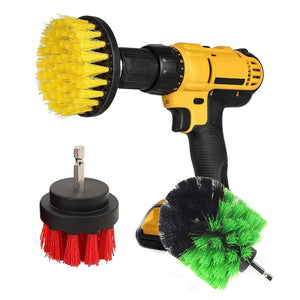 3Pcs 2/3.5/5 Inch Drill Cleaning Brush Kit Bristle Scrubber Bathtub Carpet Brush for Electric Drill