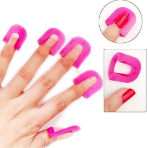 26Pcs Nail Polish Fingernail Edge Printing French Anti Overflow Adhesive