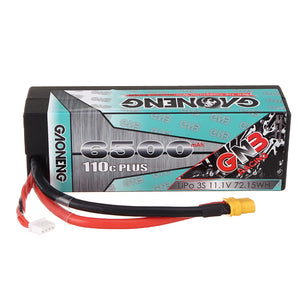 Gaoneng GNB 11.1V 6500mAh 110C 3S Lipo Battery XT60 Plug for RC Car