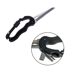 Multifunctional Camping Knife Hanging Buckle 6 In 1 Tool Quick Release Buckle Buckle Folding Knife