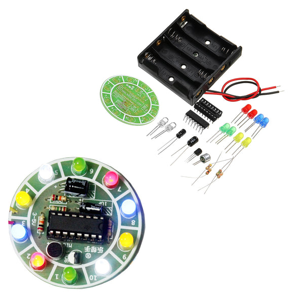 DIY LED Flash Kit Colorful Acoustic Rotating LED Lamp Kit