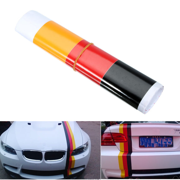 German Flag Style Auto Vehicle Bumper Stripes Sticker Decal Vinyl Car Stickers