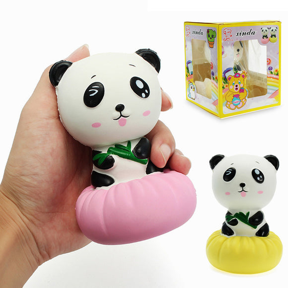 Xinda Squishy Panda Bun 12cm Soft Slow Rising With Packaging Collection Gift Decor Toy