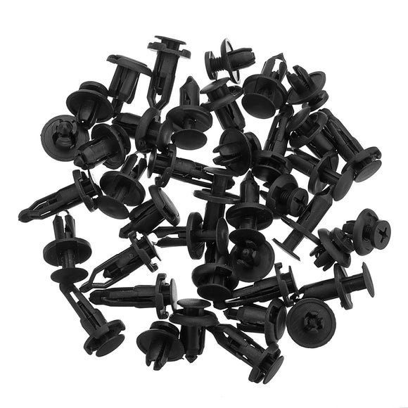 40pcs Push Pin Rivet Bumper Fender Retainer Fastener Bumper Mud Flaps Clip Kit