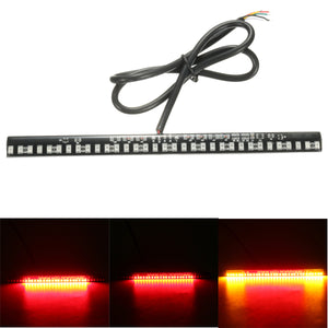 12V Motorcycle 33 LED SMD Light Strip Rear Tail Brake Stop Turn Signal