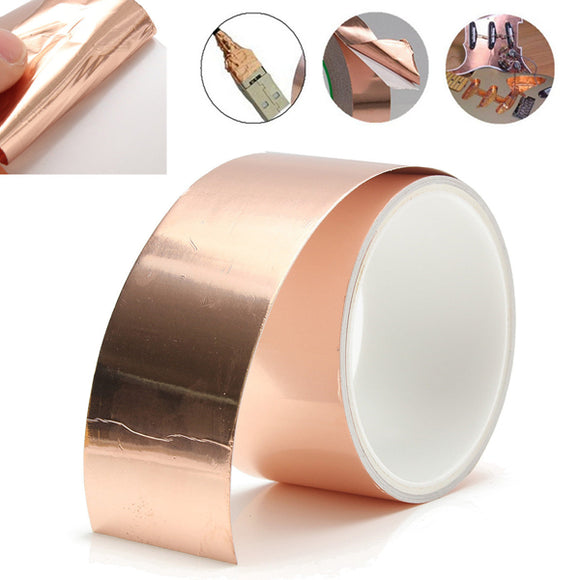 3m*50mm Guitar Copper Foil EMI Shielding Tape for Electric Guitar