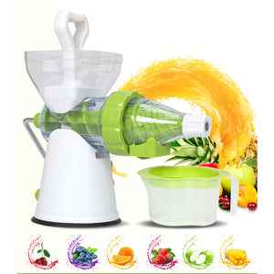 KCASA KC-MJ15 Manual Hand Crank Single Auger Juicer Food Processing Machine Portable Ice Cream Maker